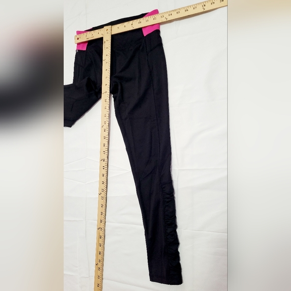 Calvin Klein Performance Leggings Yoga Quick Dry Women’s Small Black Pink - Picture 4 of 7